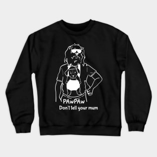 my bearded PAwPAw love me more than cold beer Crewneck Sweatshirt